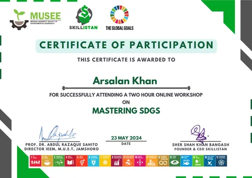 Mastering SDGs Certificate 2024