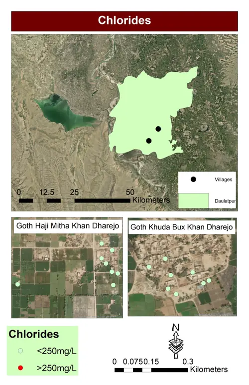 Chlorides Distribution Map
